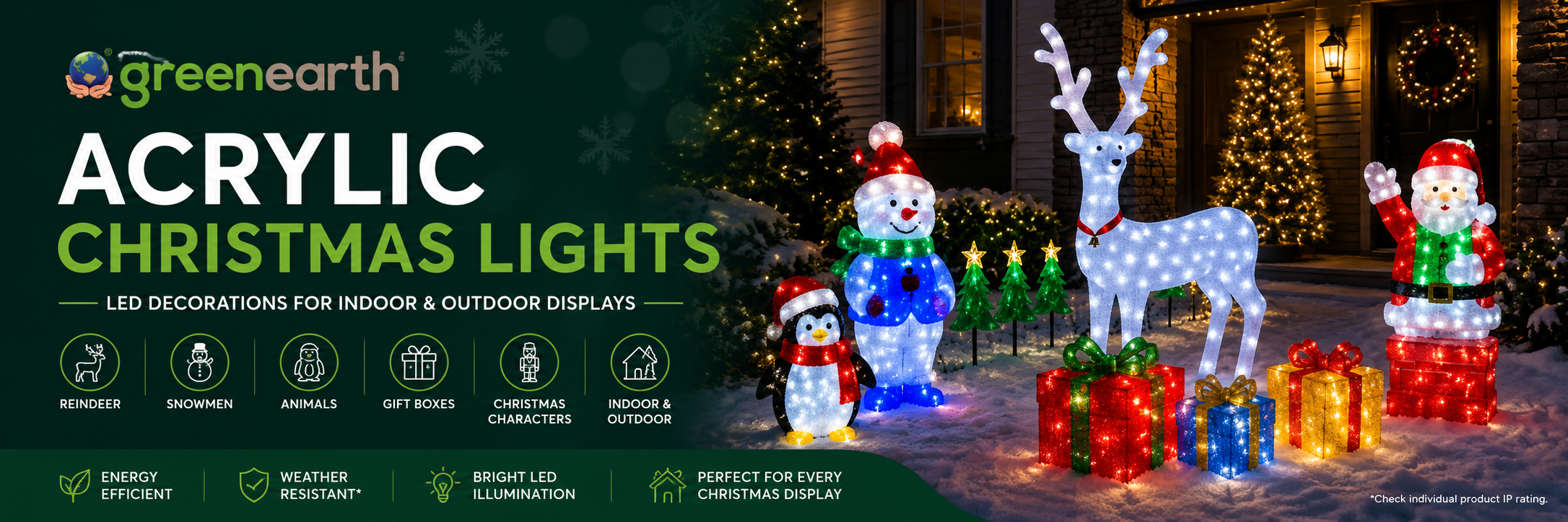Acrylic Christmas Lights & LED Outdoor Decorations