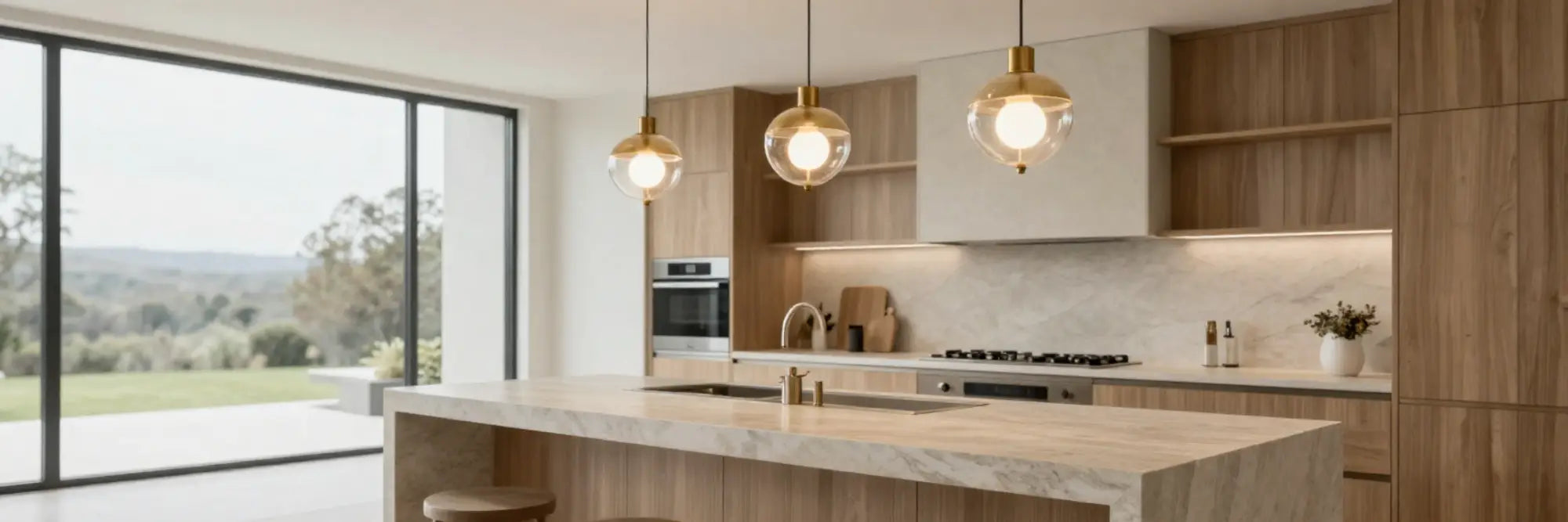 Pendant lights are not just functional; they're a stylish way to elevate your kitchen's aesthetic.