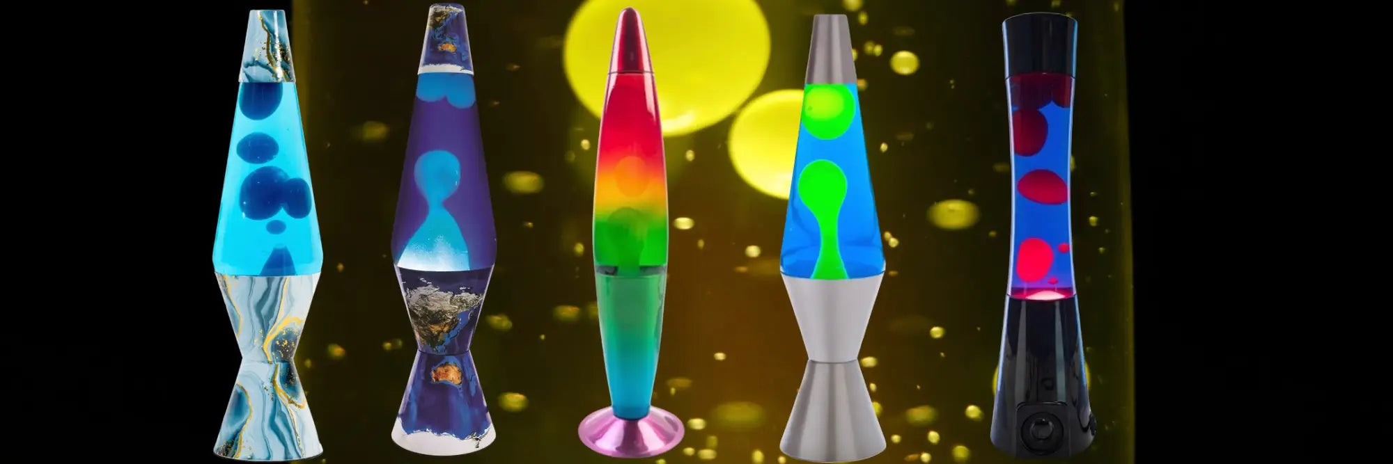 Vibrant diamond motion lava lamp with colorful flowing wax and a sleek, geometric design, perfect for adding a retro-modern touch to any room.