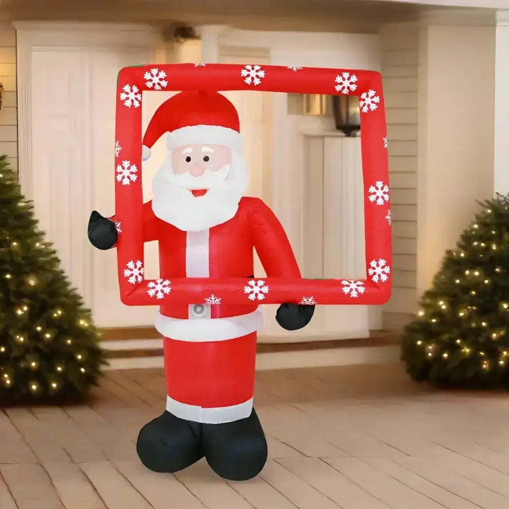 1.8M Musical Photo Op Santa Christmas Inflatable