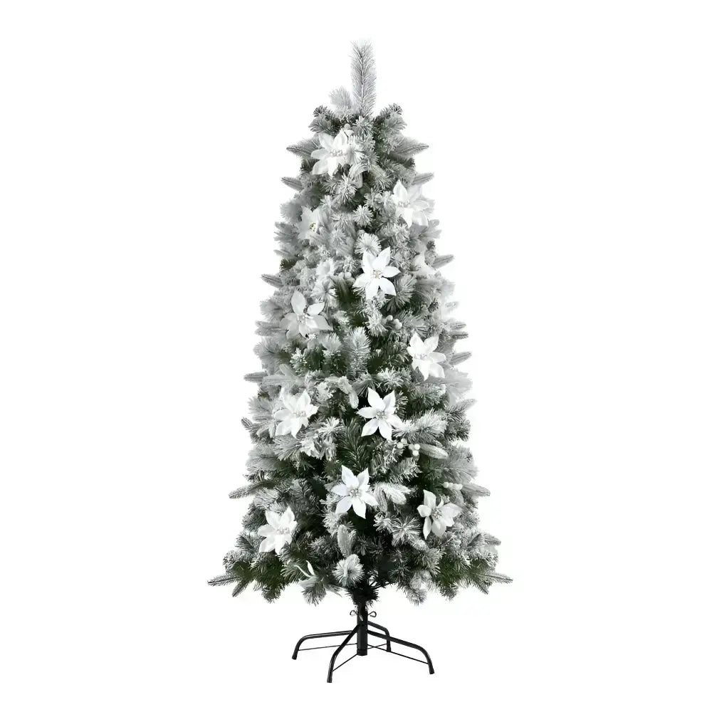 1.8m Snow Flocked Tips Christmas Tree Sale