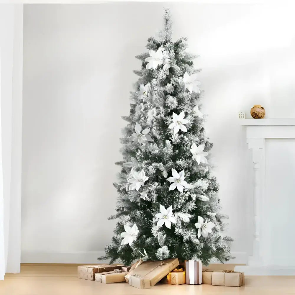 1.8m Snow Flocked Tips Christmas Tree Sale
