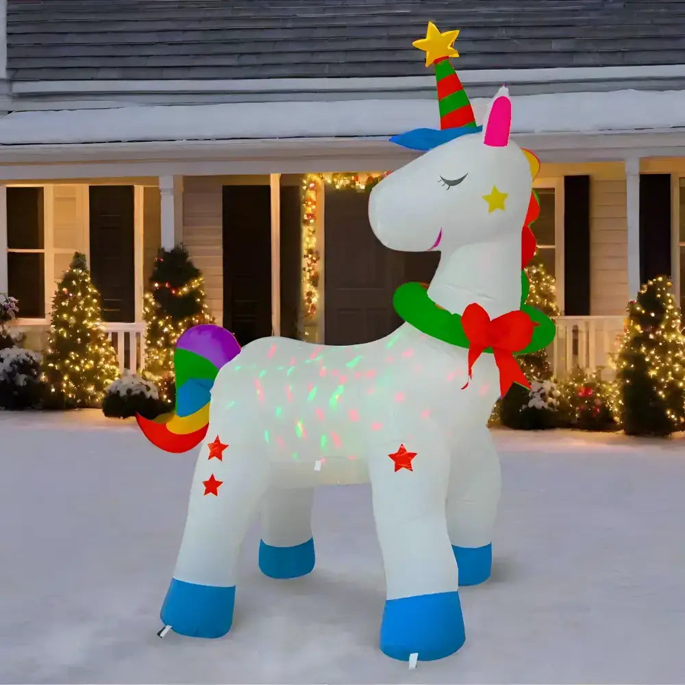 1.8m Unicorn Rgb Inflatable Christmas Light