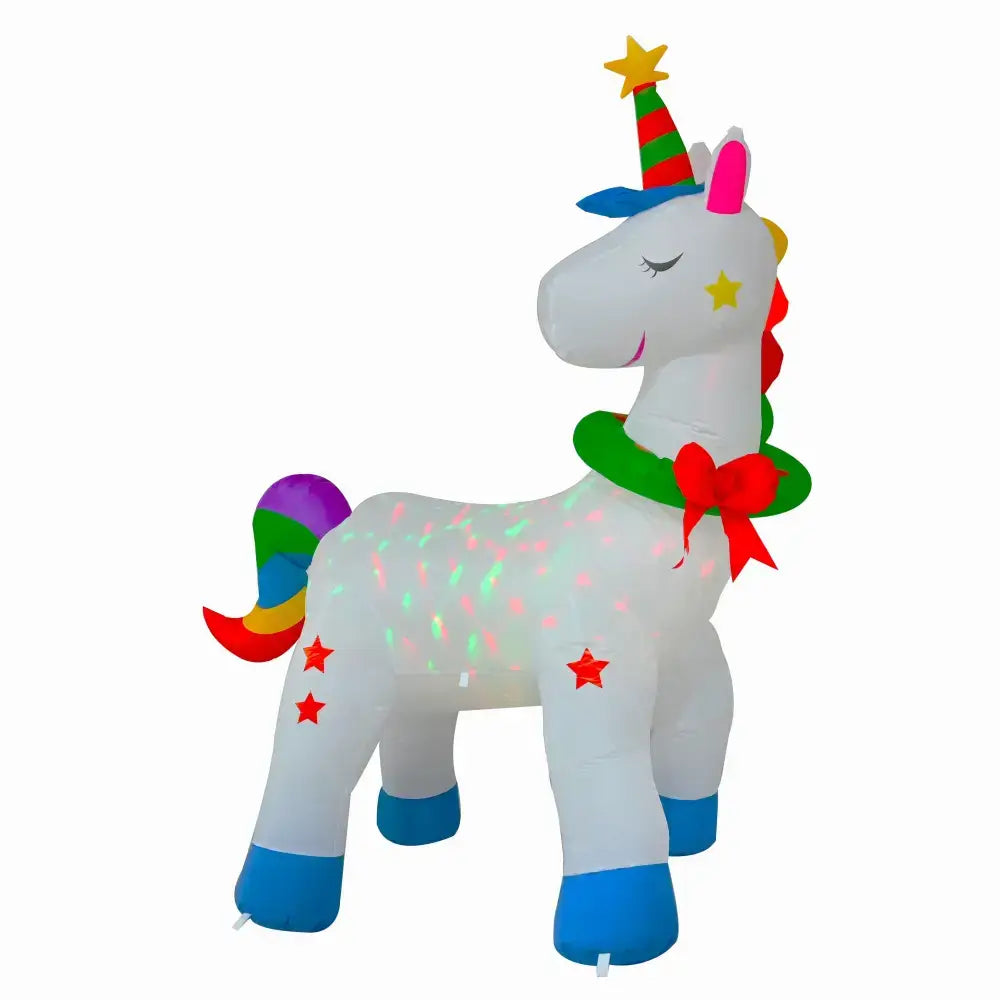 1.8m Unicorn Rgb Inflatable Christmas Light