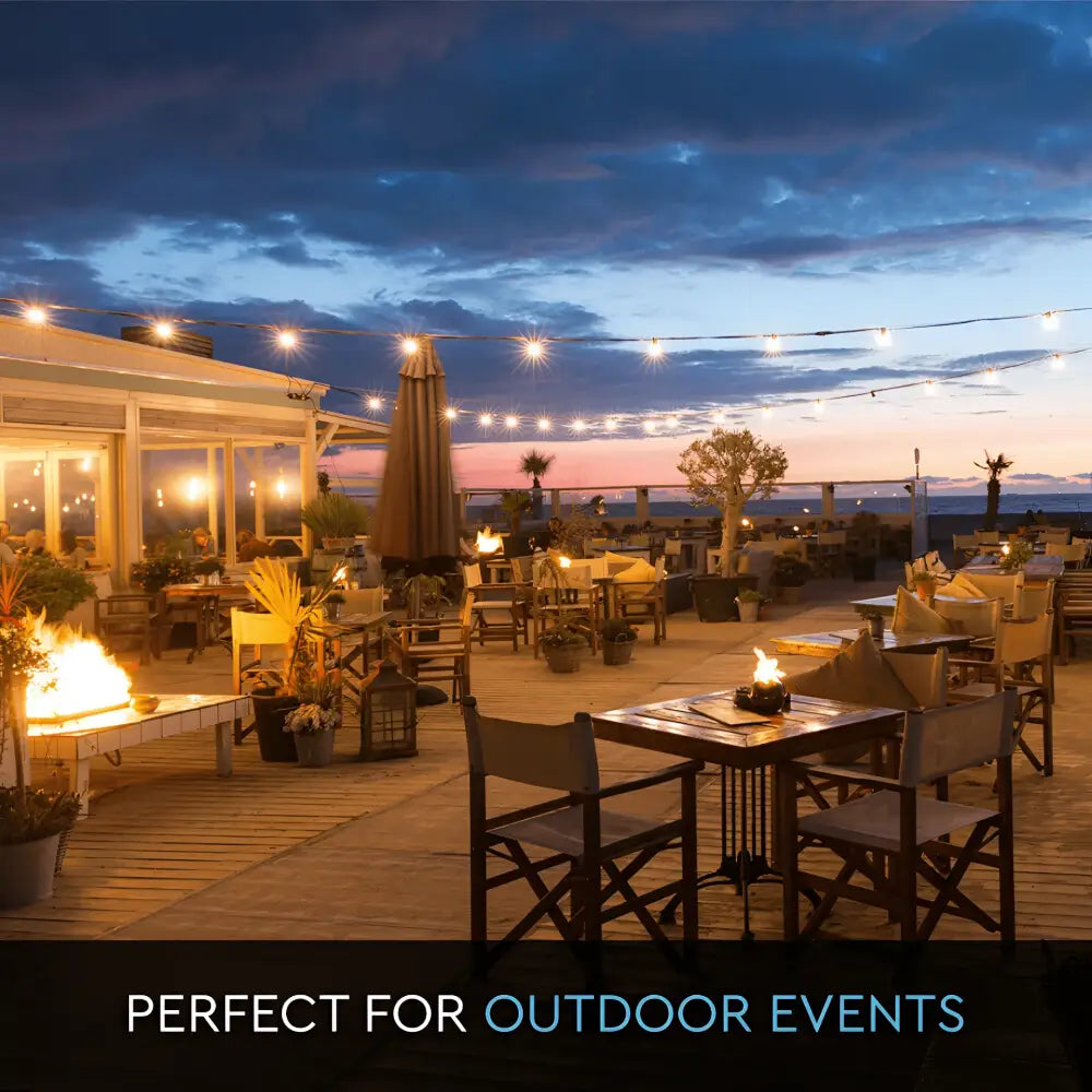 Green Earth Lighting Australia Outdoor 10 meter Black IP65 Festoon Kit (Free Globes included) 10MFESKITB