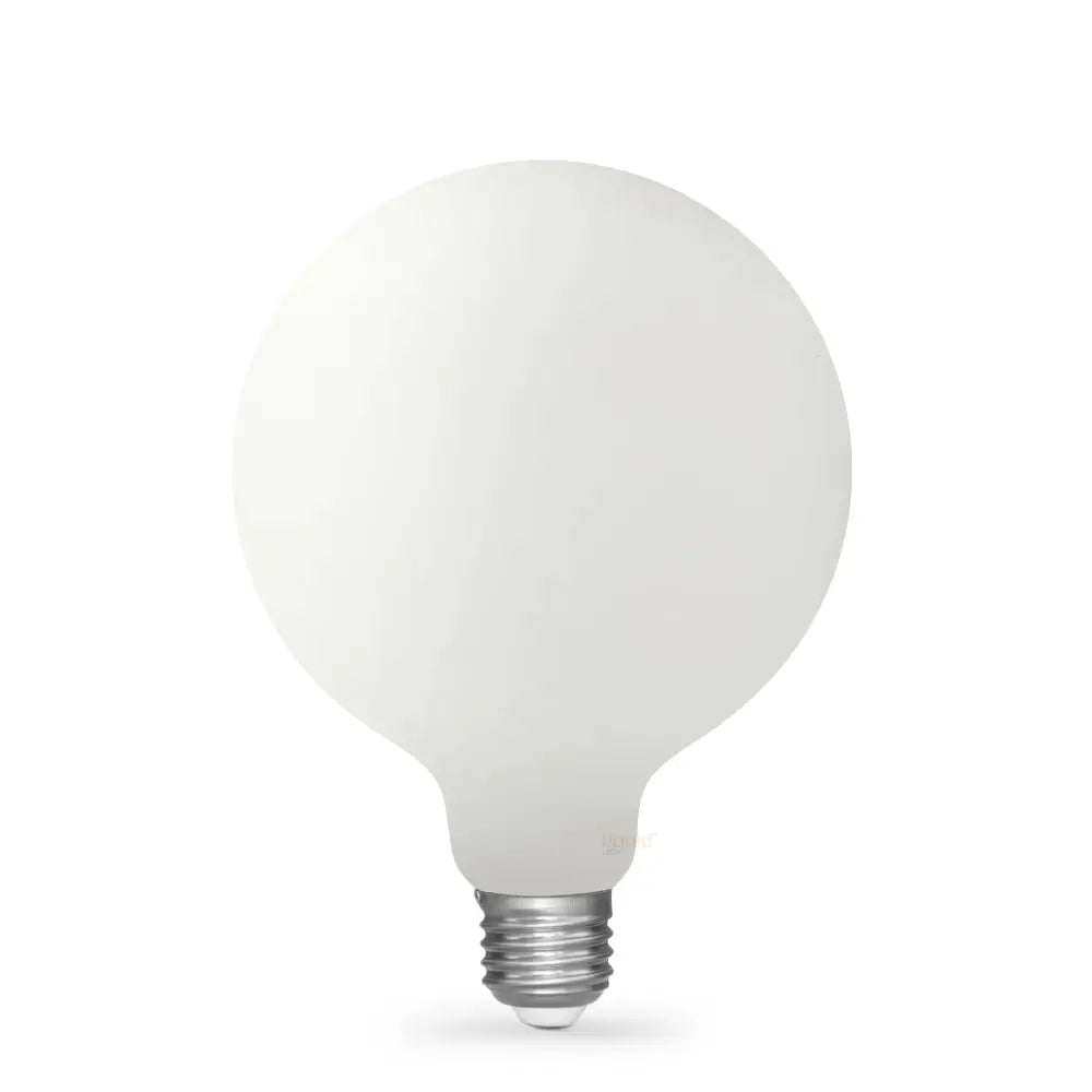 11W G125 LED Globe E27 Porcelain in Soft White - LiquidLEDs™ - Globe Bulbs