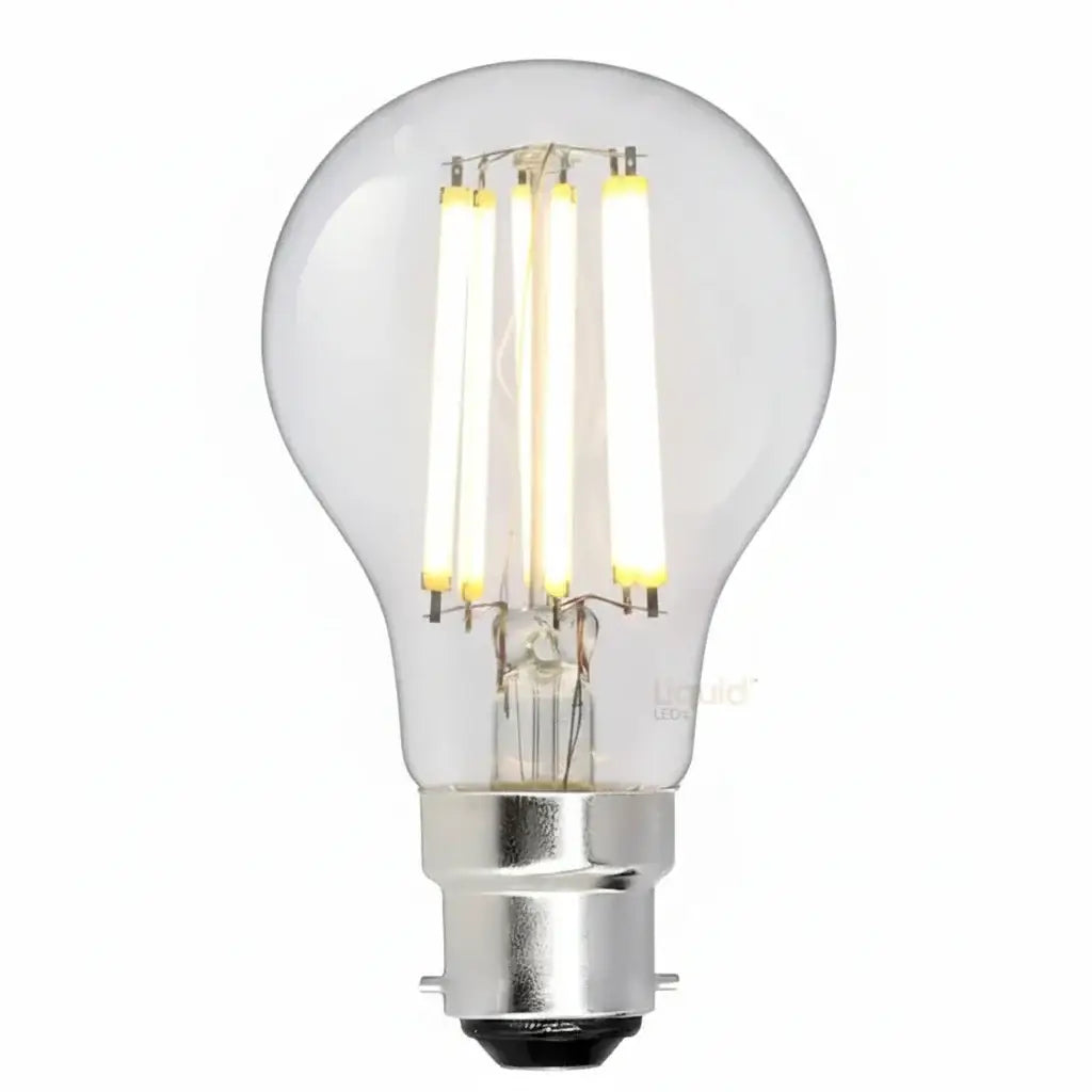 Liquid LEDs 11W (100W Equivalent) B22 Soft White Clear Glass Dimmable LED Filament A60 Globe