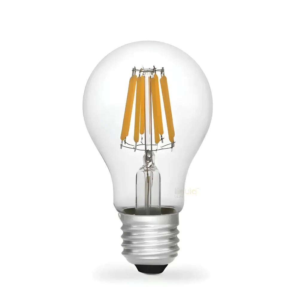 12V-24Vdc 8W 670lm E27 4000K Clear Glass LED Filament A60