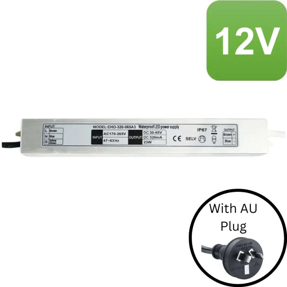 Green Earth Lighting Australia Led Driver 12Vdc 20W CONSTANT VOLTAGE IP67 LED DRIVER 9651-12V20W