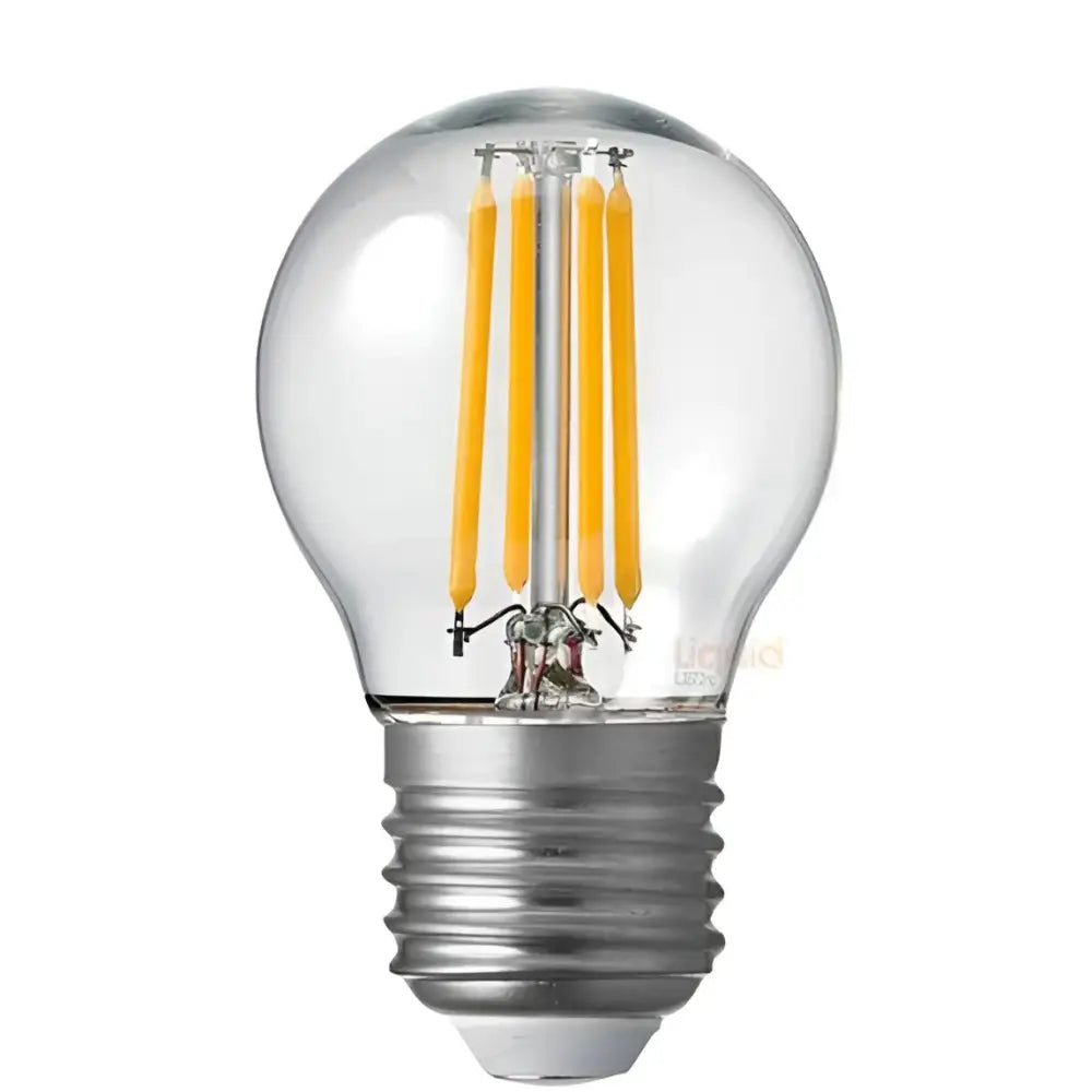 LiquidLEDs Lighting Fancy Round 4W 12-24 Volt Fancy Round Dimmable LED Light Bulb (E27) F427-G45-C-12V