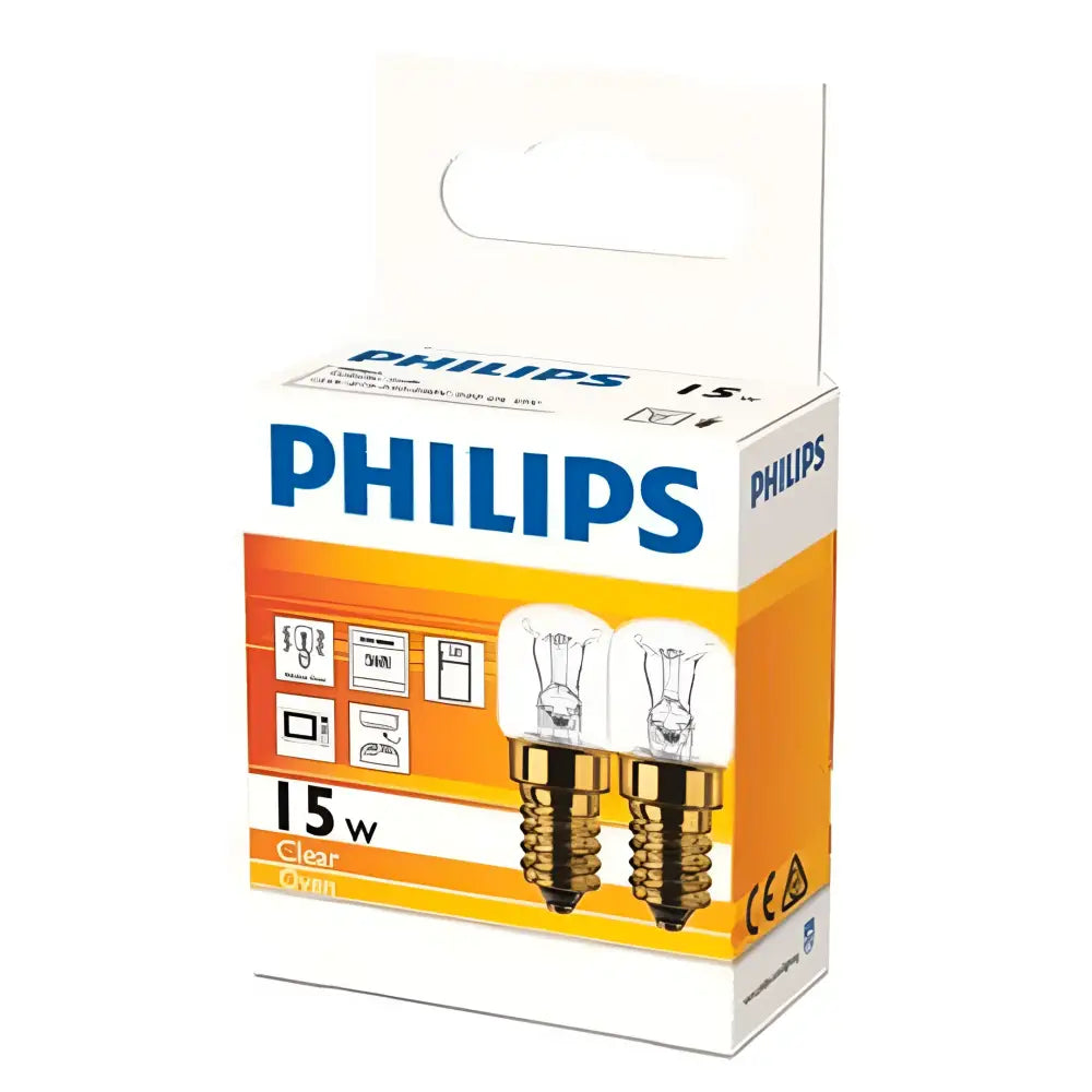Philips Legacy 15W E14 300° Mini Oven Pilot Incandescent - Twin Pack 15WOVENTWIN