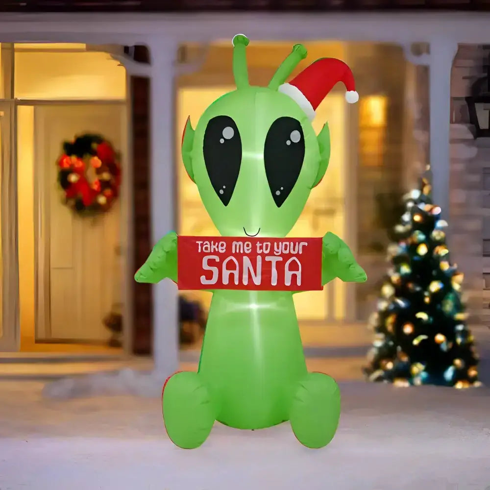 2.1m Christmas Alien Inflatable for Festive Display