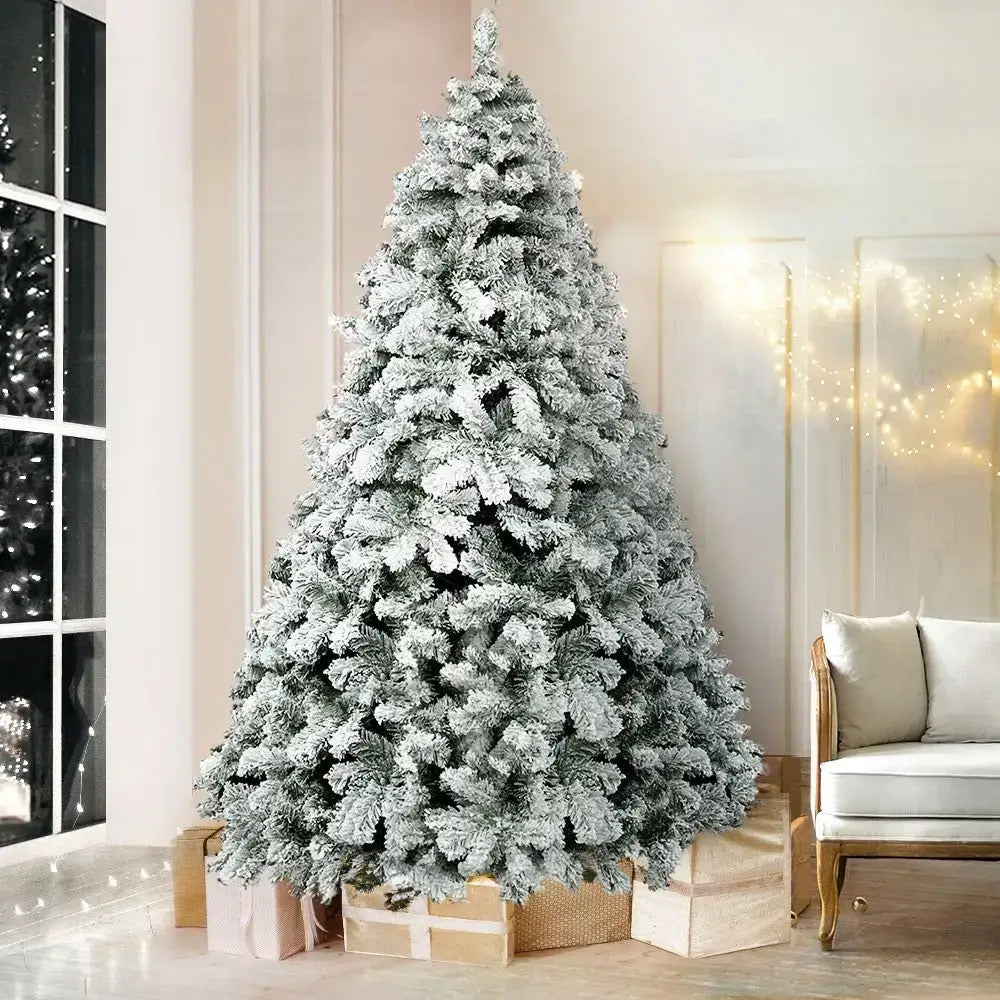 2.1M Christmas Tree Snowy Tips Decorations