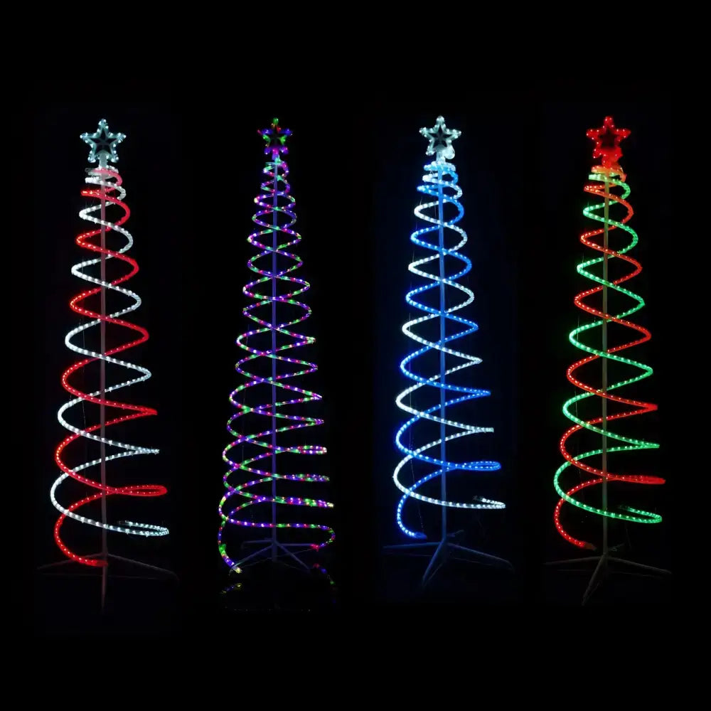 2.1m Led Double Spiral Tree - 4 Colours Available
