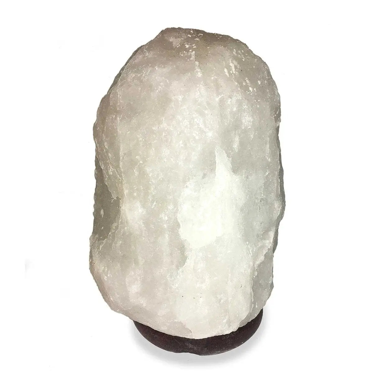 2-3kg White Himalayan Salt Lamp – Timber Base (12v –
