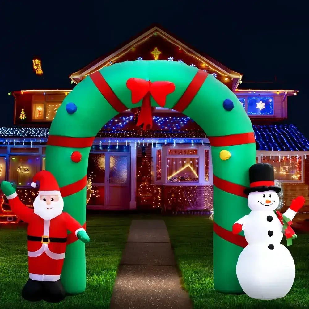 2.8M Christmas Inflatable Archway Illuminated Decorations
