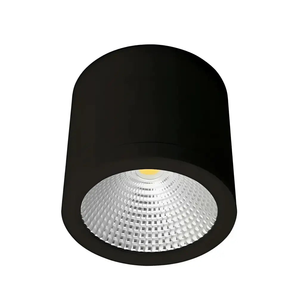 Green Earth Lighting Australia surface mount downlight 20W LED Black Tri-Colour 120mm Surface Mount Downlight GE8036/20W/BK