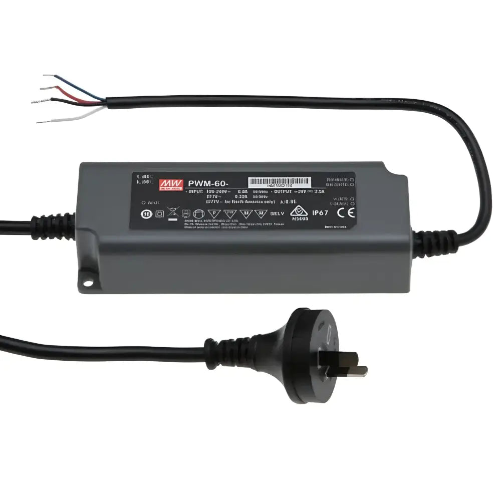 Meanwell LED Driver 24V 60W Weatherproof LED Driver | Dali Dimmable IP67 PWM-60-24DA