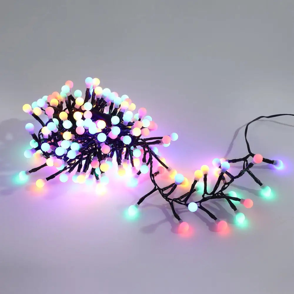 Green Earth Lighting Australia Cluster Light Multicolour / Dark 300 LED Connectable Cluster String Light with Cherry Balls CLT300MG