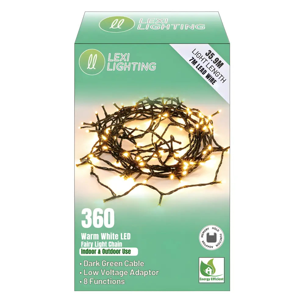43M Connectable LED Fairy Light Christmas Tree Light Set - 3 Colour Options