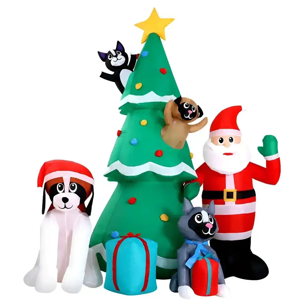 3m Christmas Inflatable Santa Tree Decoration