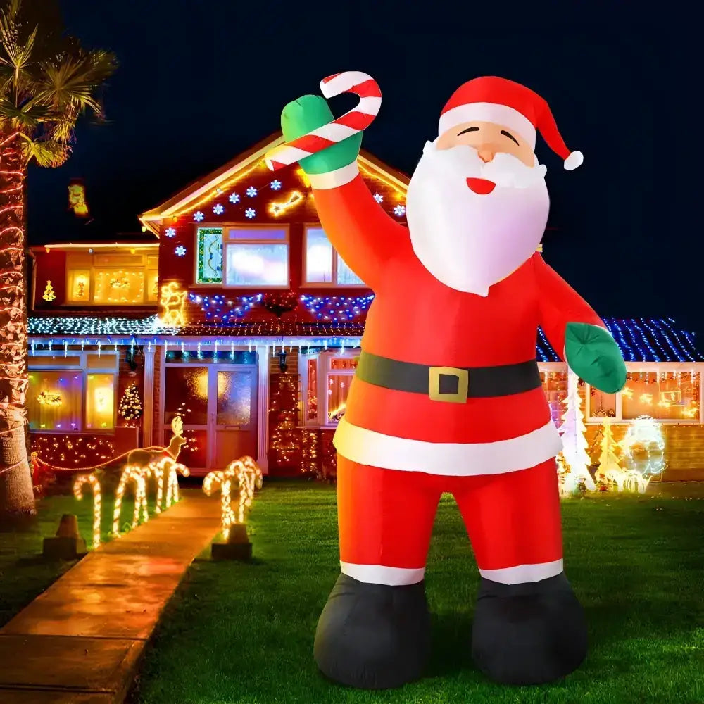 3M Giant Inflatable Santa Illuminated Christmas Decoration
