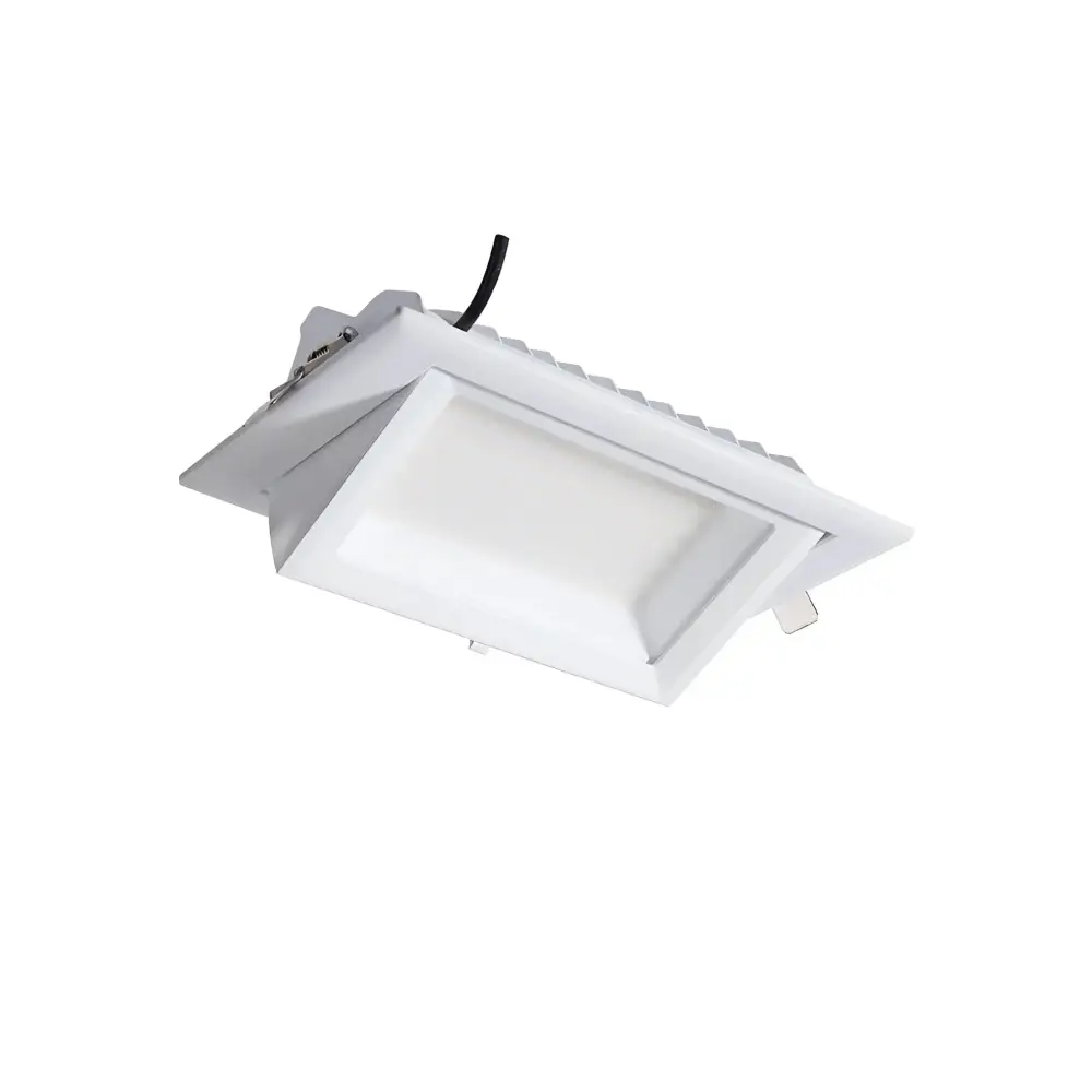 Green Earth Lighting Australia Commercial White 40W Tri-Colour Selectable LED Rectangular Shoplighter LED/38W/TC/RECT/WH