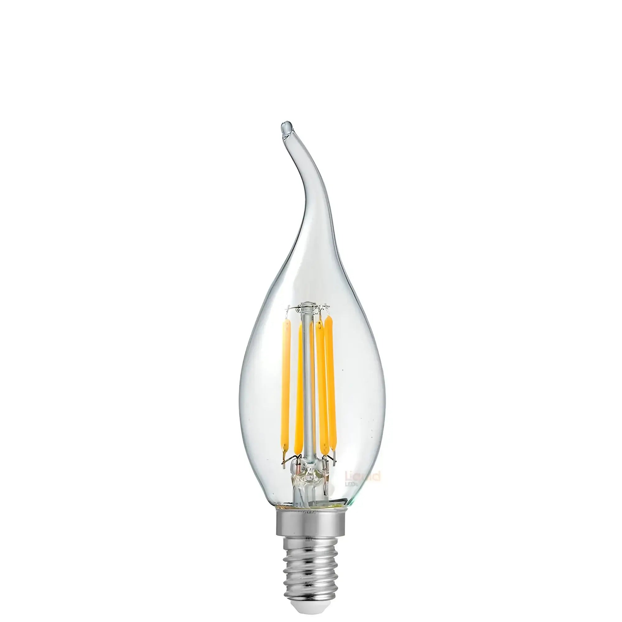 Green Earth Lighting Australia Candle Bulbs 4W Flame Tip Candle Dimmable LED Bulb (E14) Clear in Warm White F414-C35T-C-27K
