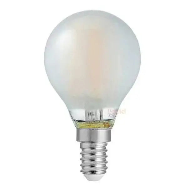 4W Dimmable Fancy Round LED Bulb E14 Frost in Warm White