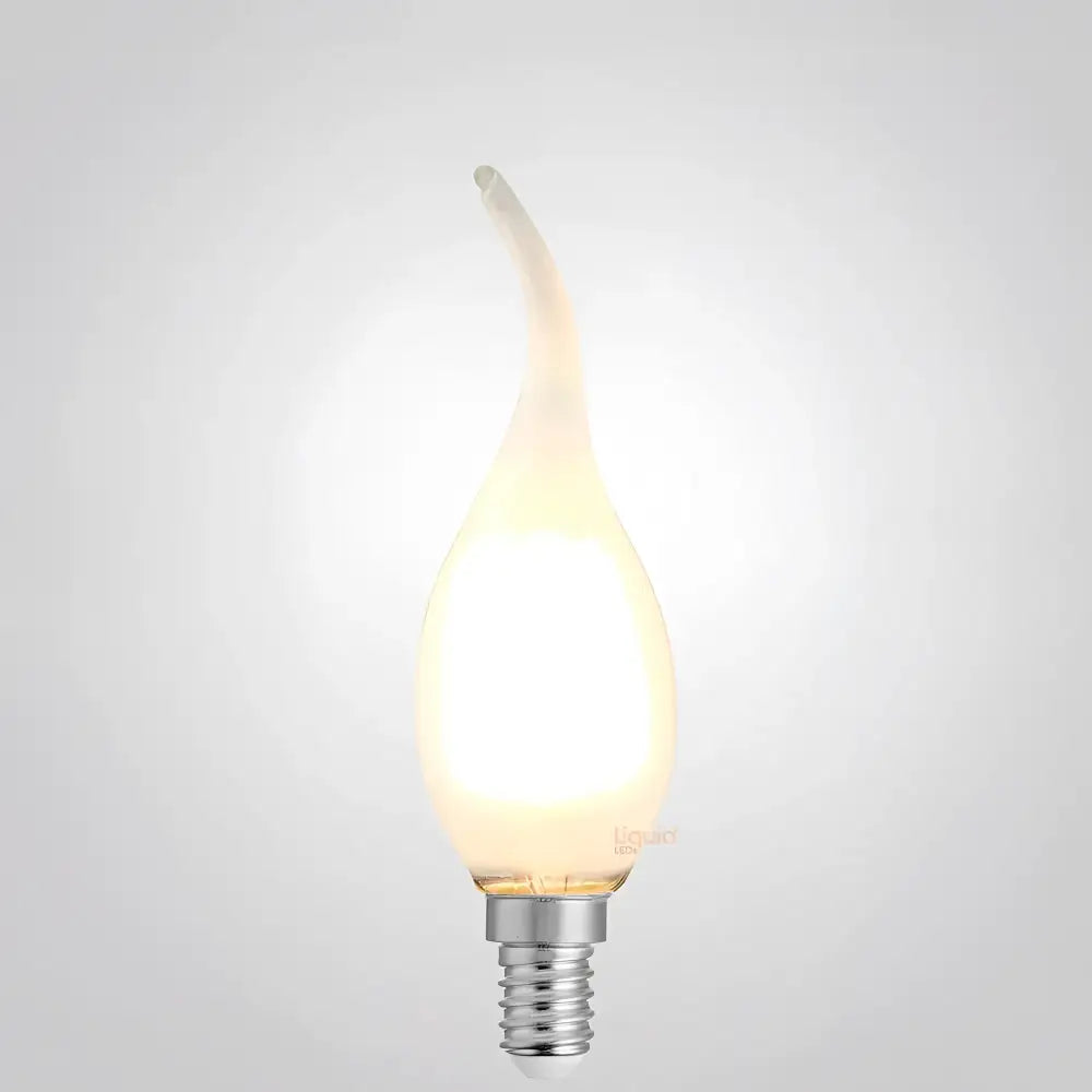 Green Earth Lighting Australia Candle Bulbs 4W Flame Tip Candle Dimmable LED Bulb (E14) Frost in Warm White F414-C35T-F-27K