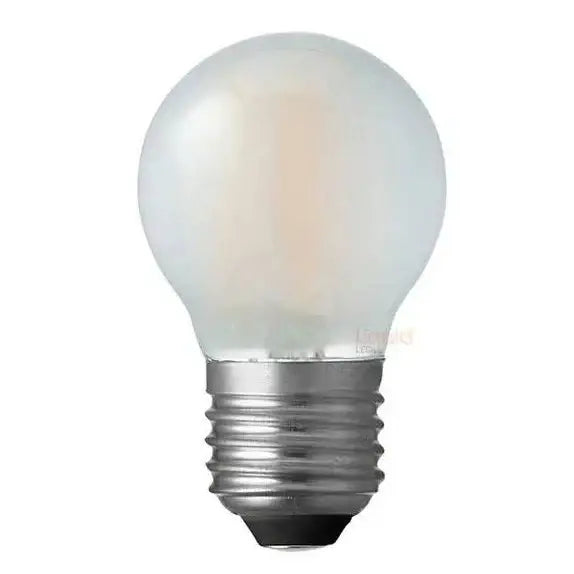 4W Dimmable Fancy Round LED Bulb E27 Frost in Warm White