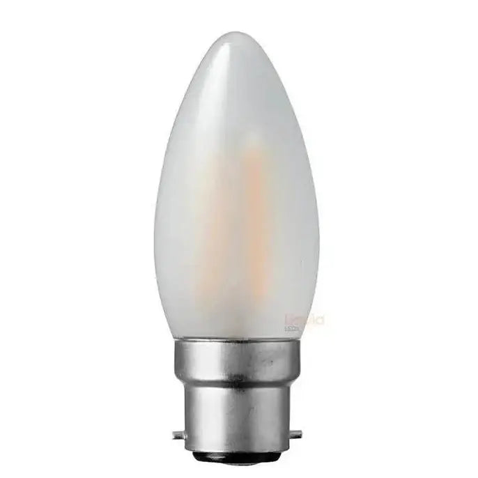 4W Dimmable Candle LED Bulb B22 Frost in Warm White