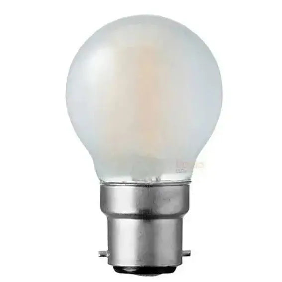 5.5W Dimmable Fancy Round LED Bulb B22 Frost in Warm White