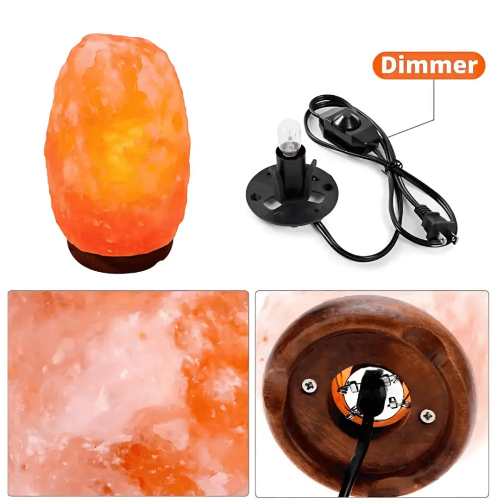 Green Earth Lighting Australia Home & Garden > Lighting > Night Lights & Ambient Lighting 5-7kg Himalayan Salt Lamp on Timber Base | Twin Value Pack N623/5-7kgX2