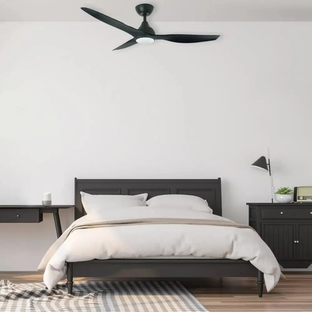 Martec Avoca 52” ceiling fan in Matt Black with CCT LED Light – greenearth.net.au