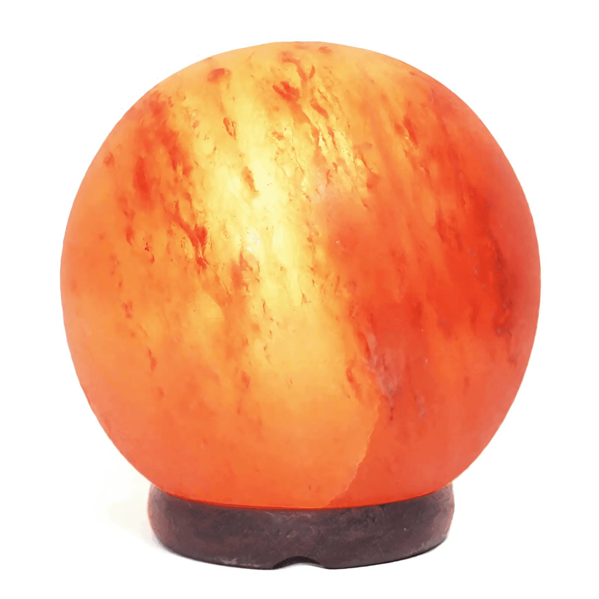 6” Sphere Salt Lamp – Timber Base (12v – 12w) Green