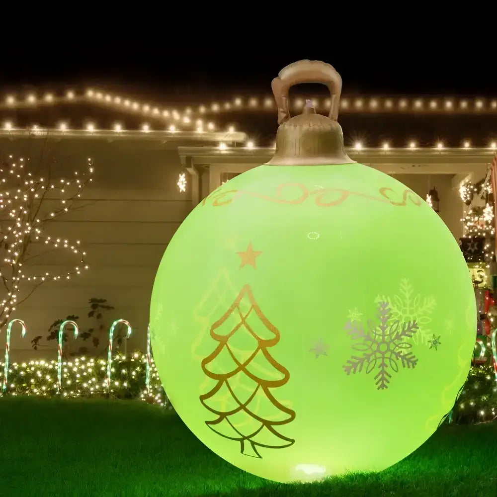 60cm Christmas Inflatable Ball Led Illuminated Decoration