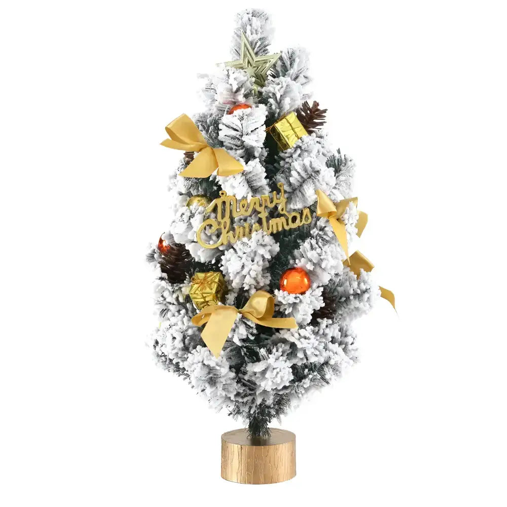 60cm Tabletop Christmas Tree - Snowy & Festive Decor