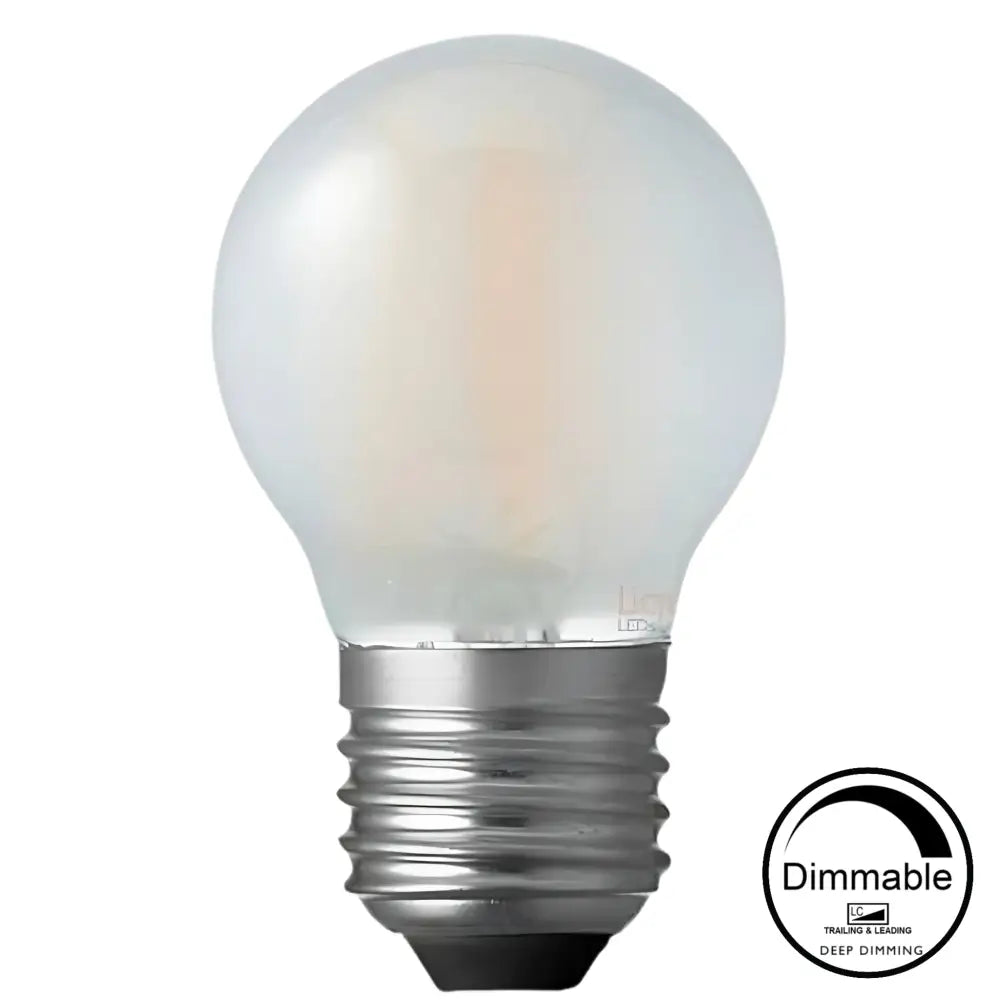 4W 470lm E27 2700K Frost Dimmable LED Fancy Round - Home & Garden > Lighting