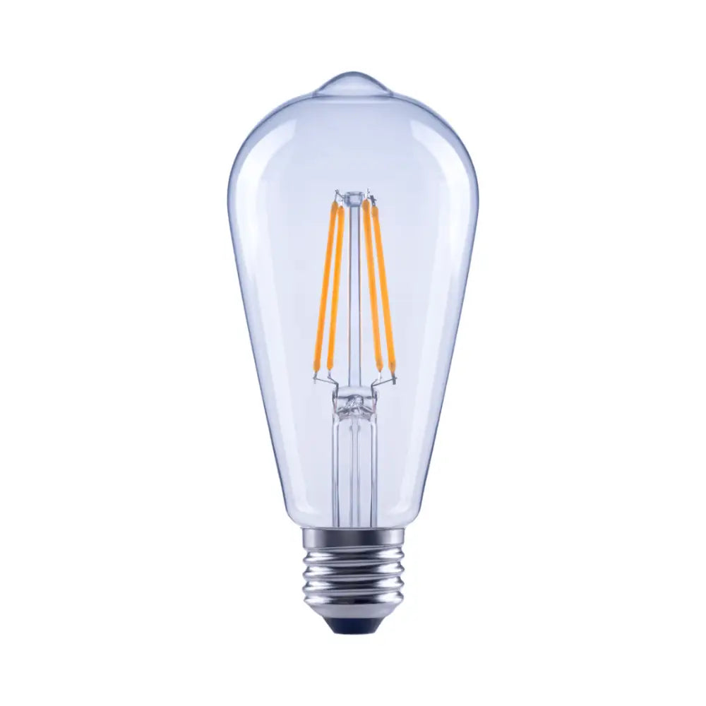 Qzao LED Globes 8W Non Dimmable 8W E27 Pear Style Vintage LED Globe ST64 Shape 2700K ST6426