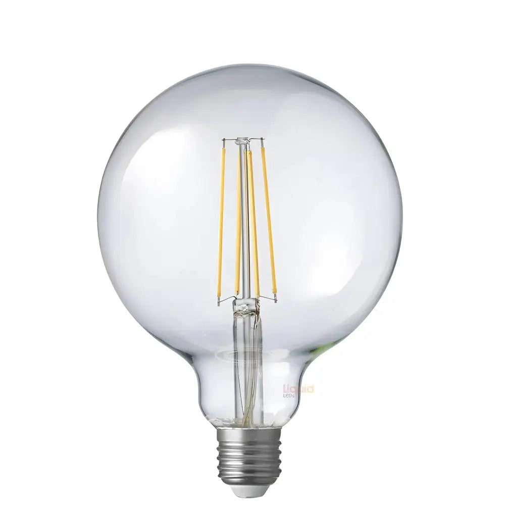 LiquidLEDs G125 8W LED Filament Globe E27 4000K Clear