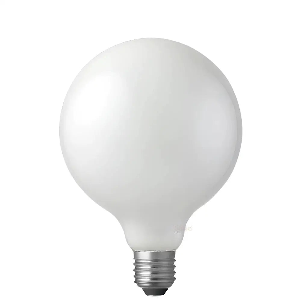 8W G125 LED Globe E27 Opal in Natural White - LiquidLEDs™ - Globe Bulbs