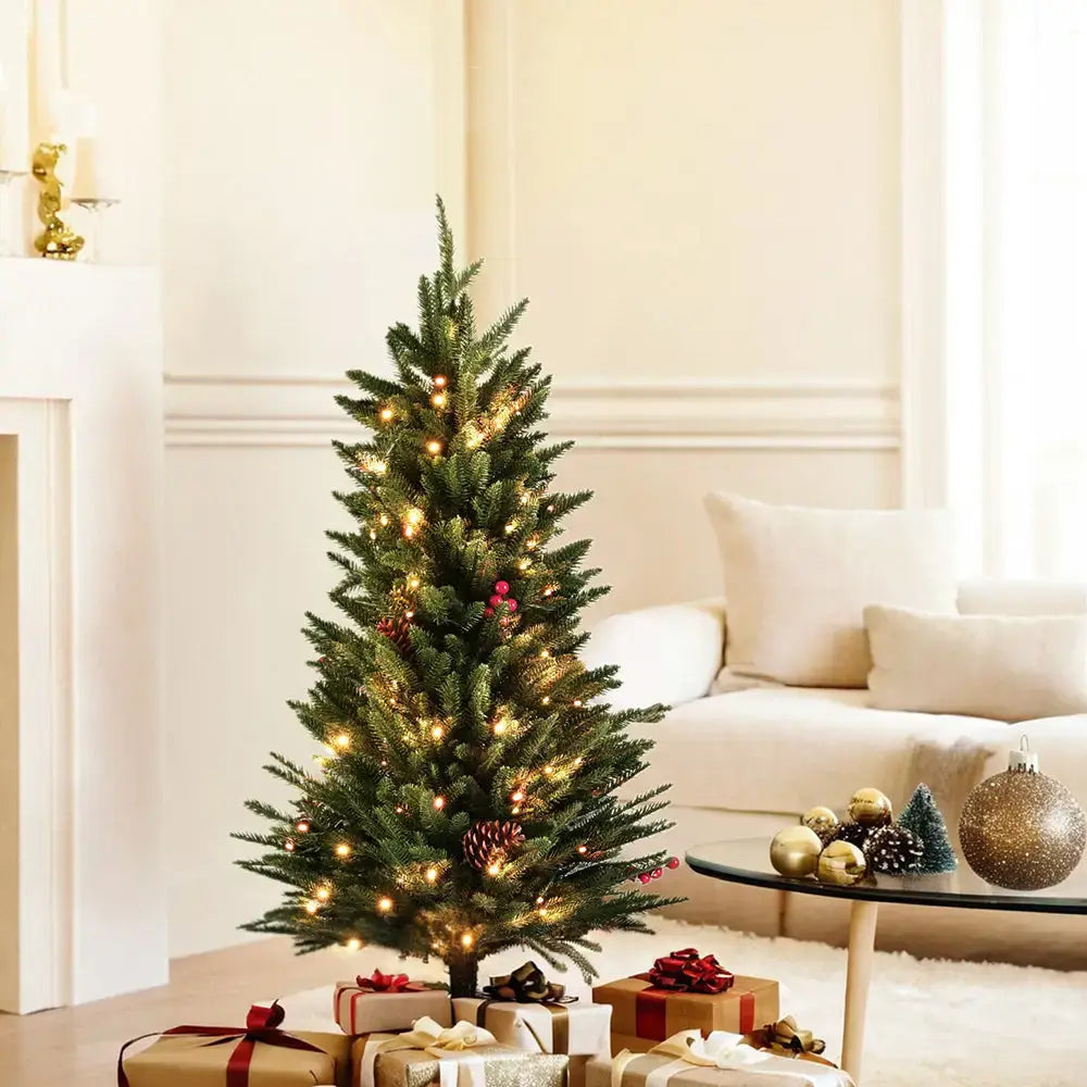 90cm Led Christmas Tree with Lights & Metal Base