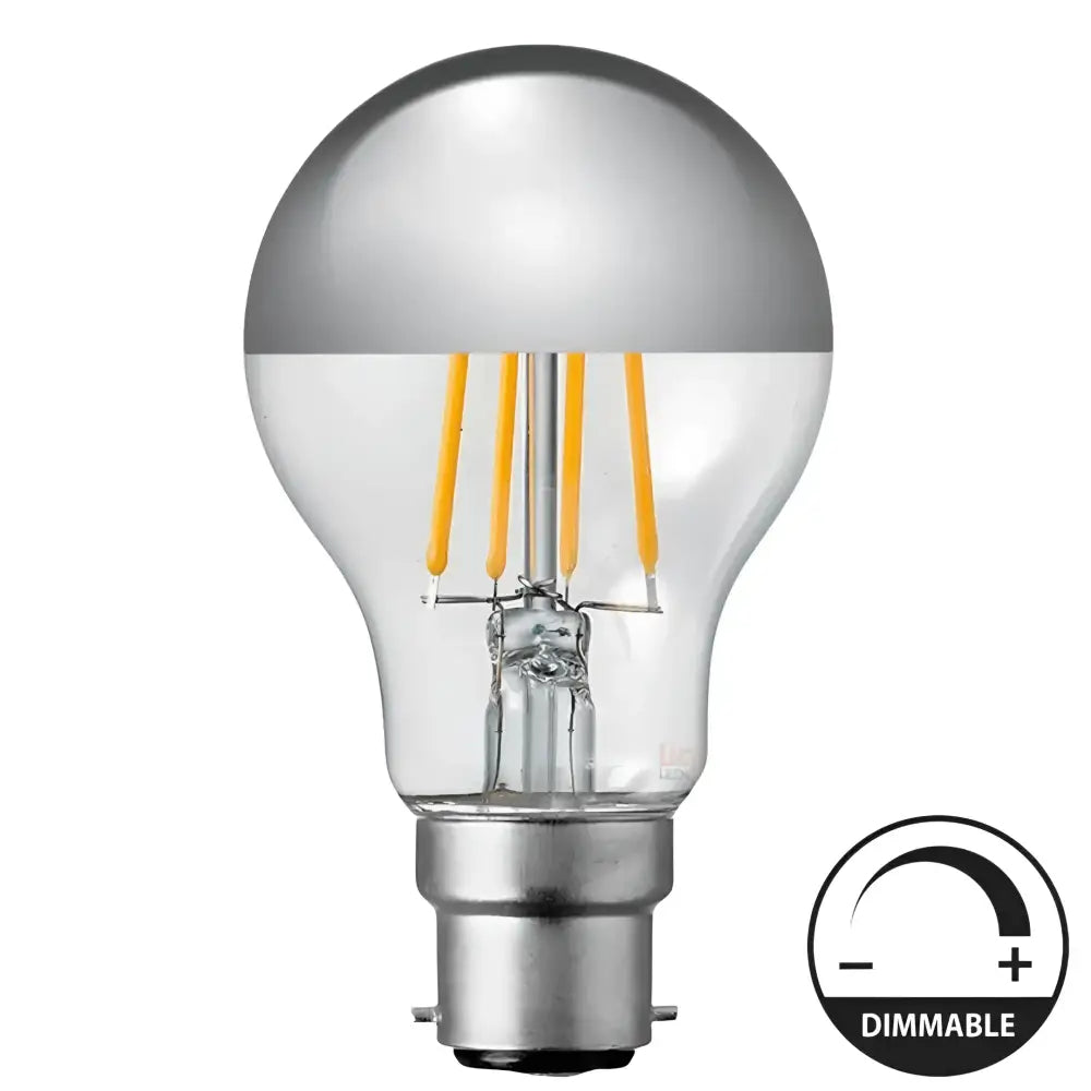 Green Earth LED Globes 9W = 75W 970lm B22 Crown Silver GLS Dimmable F922-A60-SC