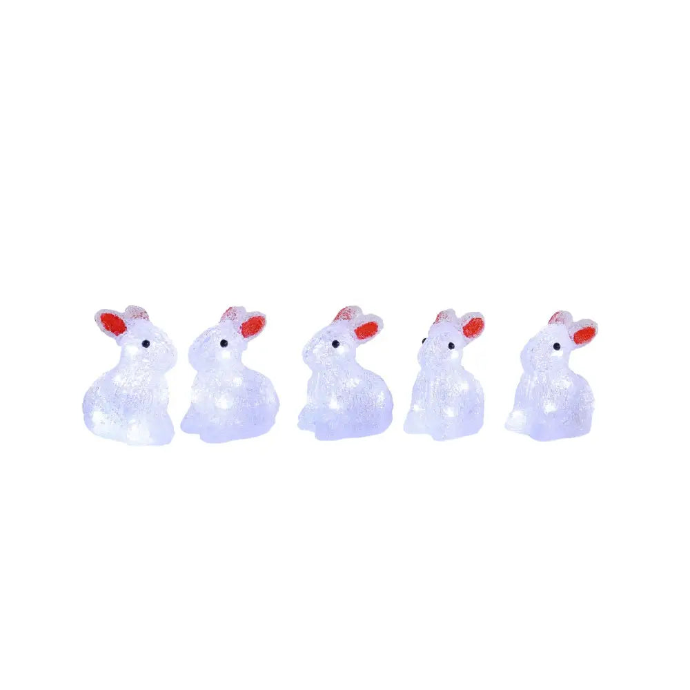 Acrylic Mini Bunny - Set Of 5