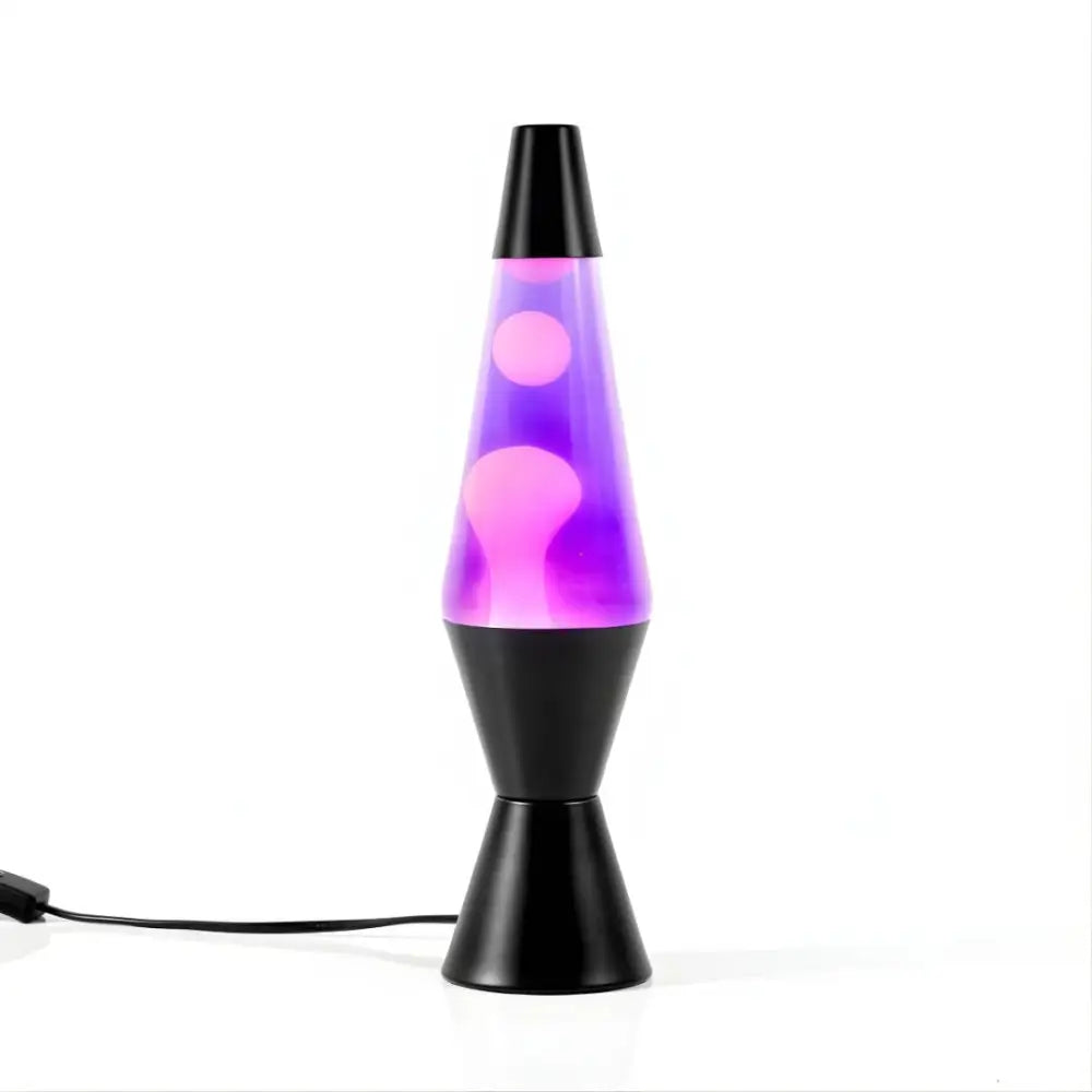 Purple and pink diamond motion lava lamp with black base – 37cm tall from greenearth.net.au