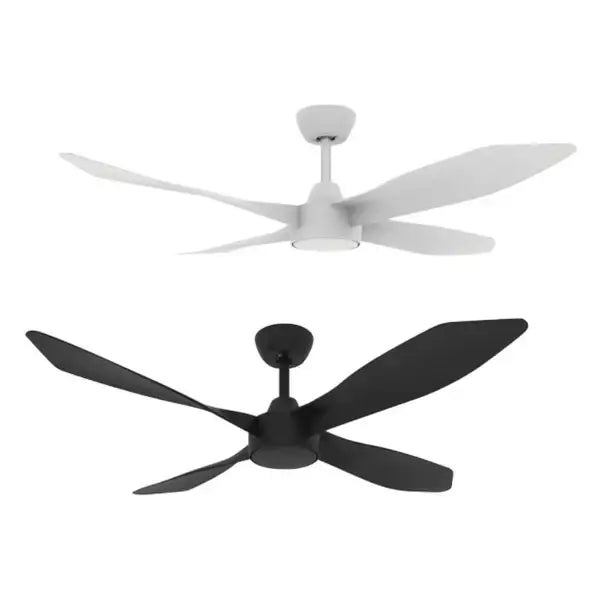 Domus Blast 48-inch DC ceiling fan in matte black with ABS blades – greenearth.net.au