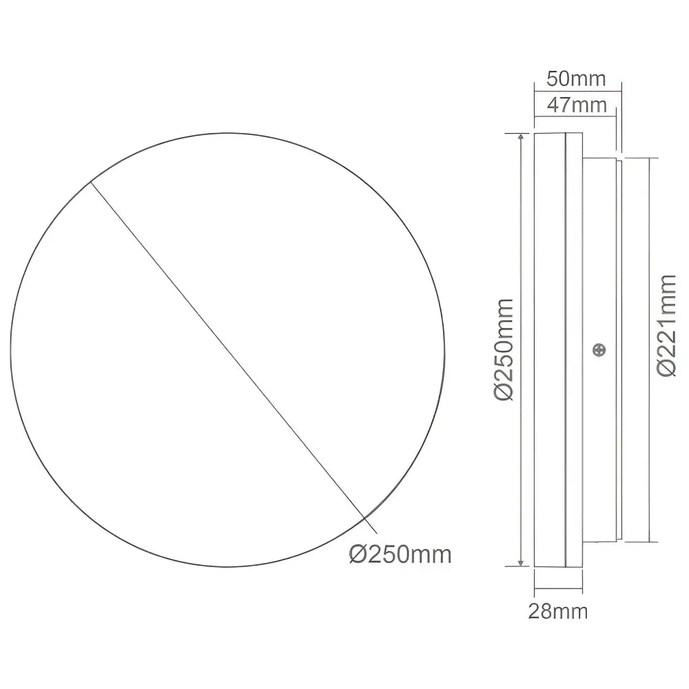 Sunset - 15W/25W/35W Colour Switchable Led Ceiling Light IP54 240V - Trio