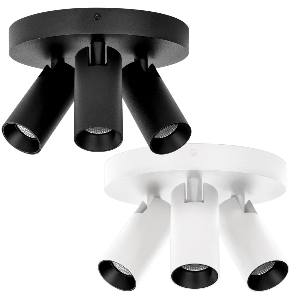 Havit REVO - 3 Light LED Tri Colour Round Plate Spotlight IP20