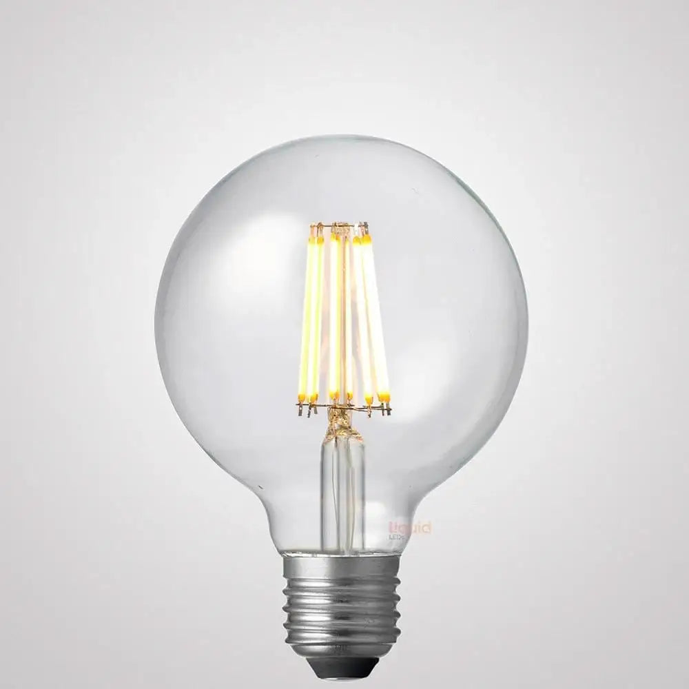 12W G95 LED Globe E27 Clear in Soft White - Globe Bulbs